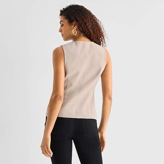 a.n.a Womens Crew Neck Sleeveless Vest