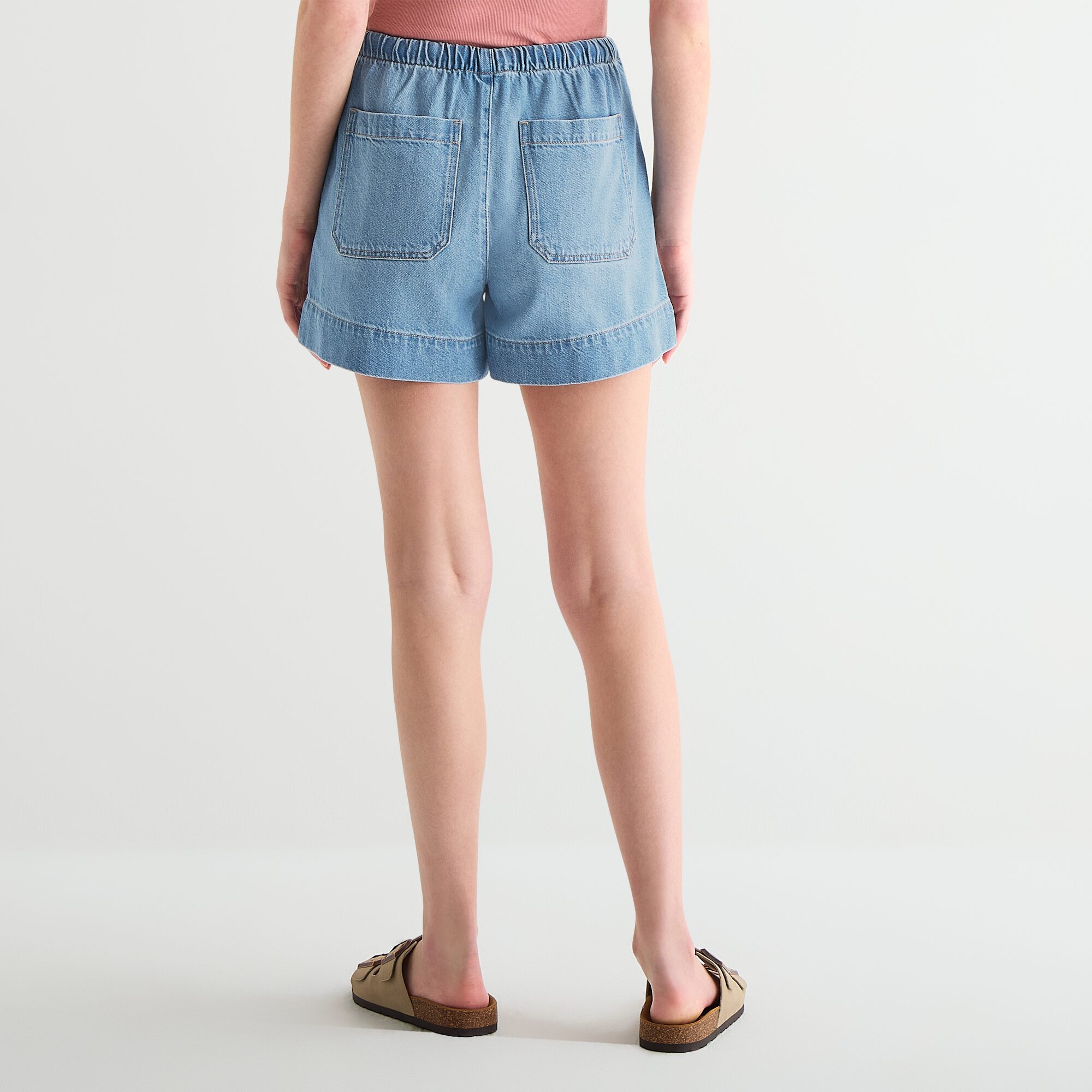 a.n.a Soft Drape Womens 4" Mid Rise Denim Short