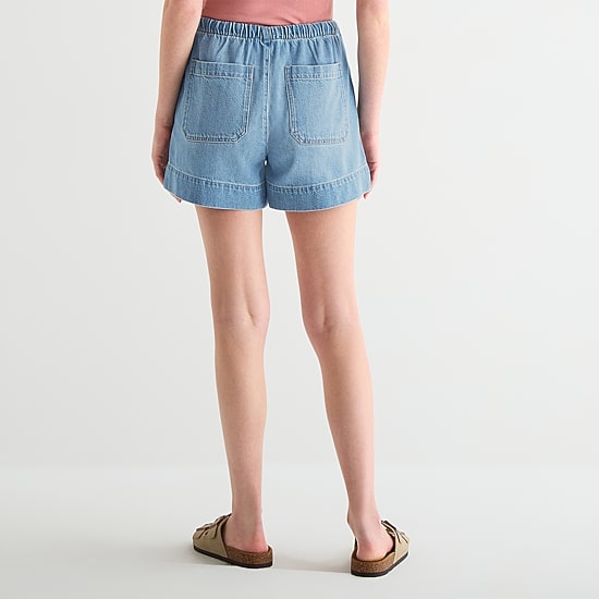A.N.A Soft Drape Womens 4" Mid Rise Denim Short