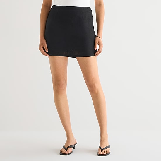 A.N.A Linen Womens Skort