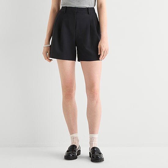 A.N.A Womens High Rise Pleated Short