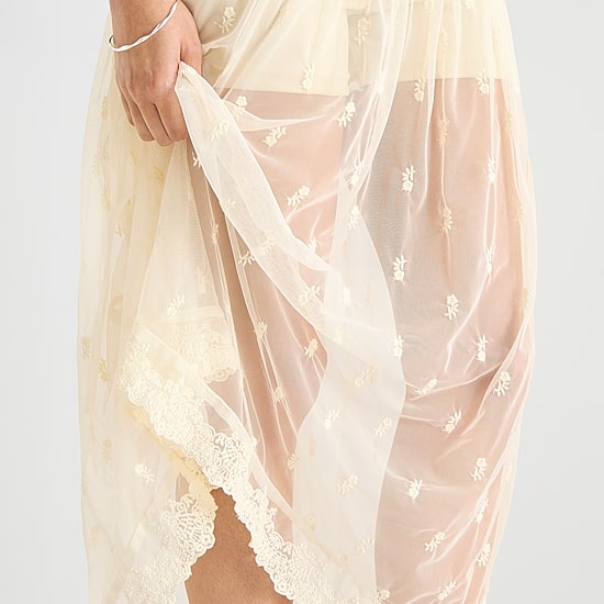A.N.A Lace Womens Maxi Skirt