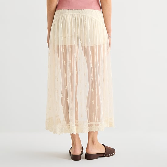 A.N.A Lace Womens Maxi Skirt