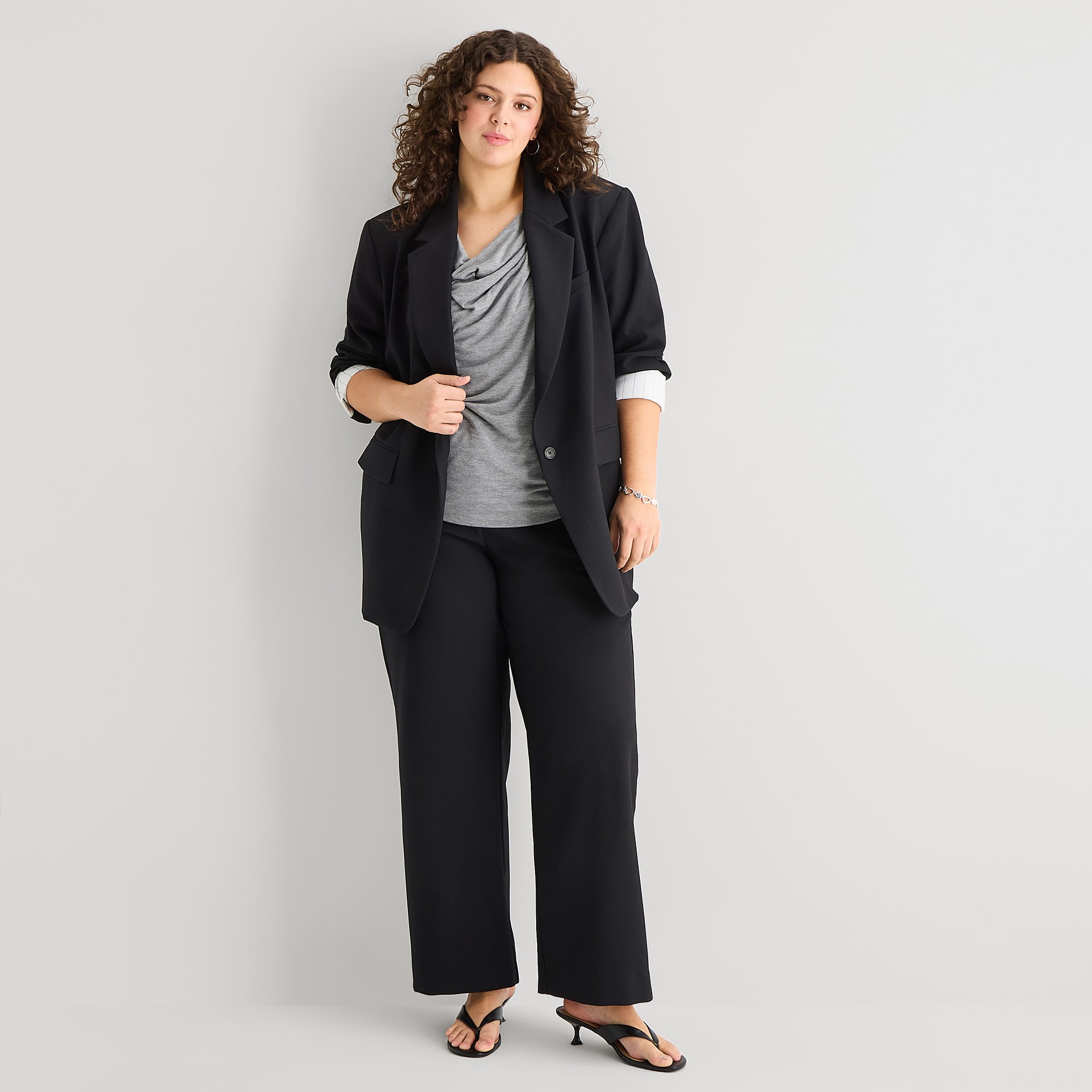 a.n.a Oversized Womens Plus Blazer
