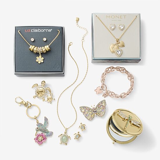Liz Claiborne Womens Glass Flower 2-pc. Jewelry Set