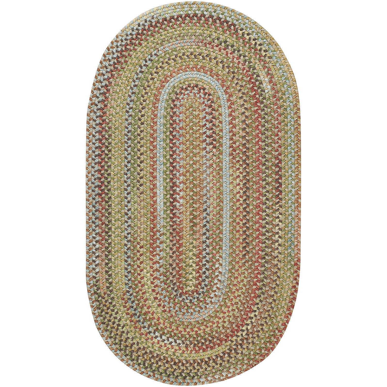 Capel Inc. American Traditions Braided Wool 27"X46" Indoor Oval Accent Rug