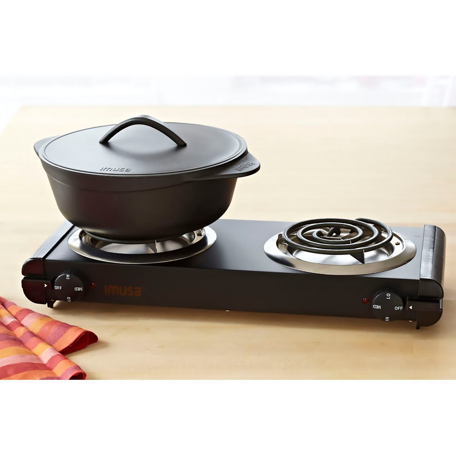 IMUSA GAU-80306 Electric Double Burner