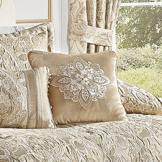 Queen Street Sandy  18x18 Square Throw Pillow
