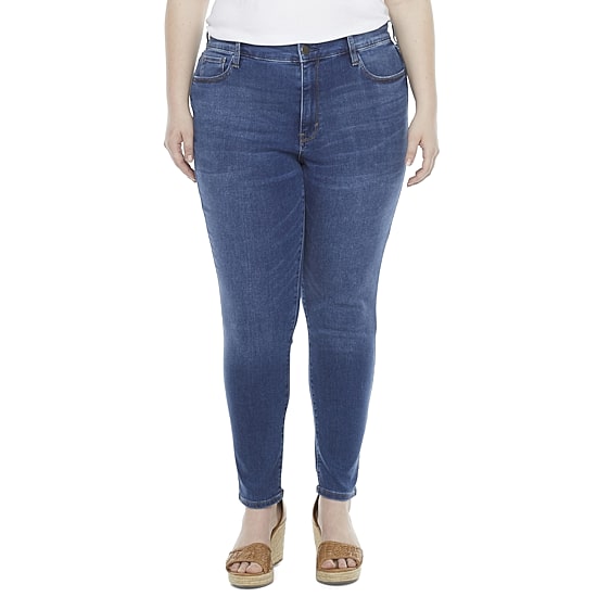 A.N.A. Plus Womens High Rise Skinny Jeggings