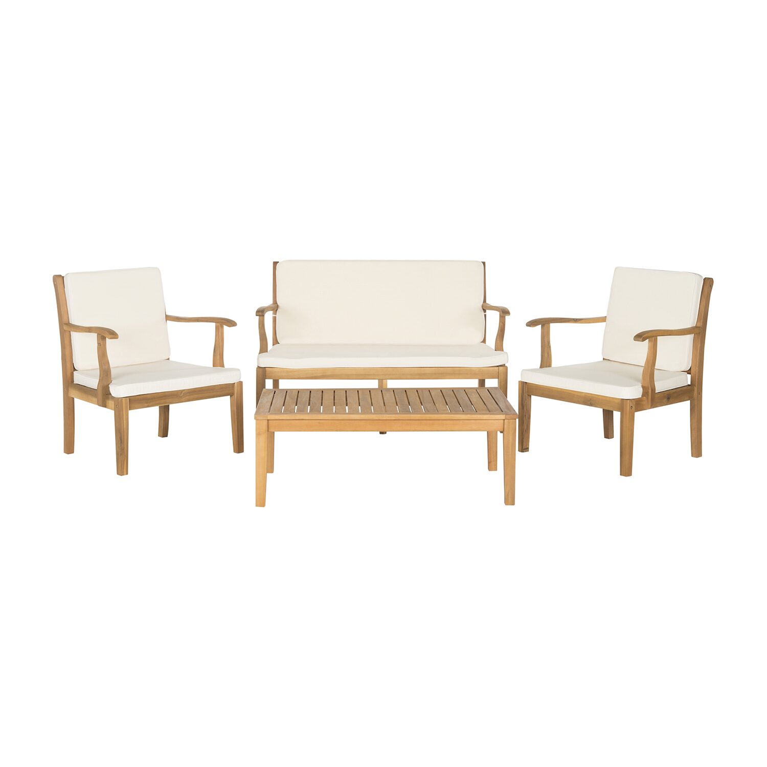Safavieh Fresno Patio Collection 4-pc. Conversation Set Weather Resistant