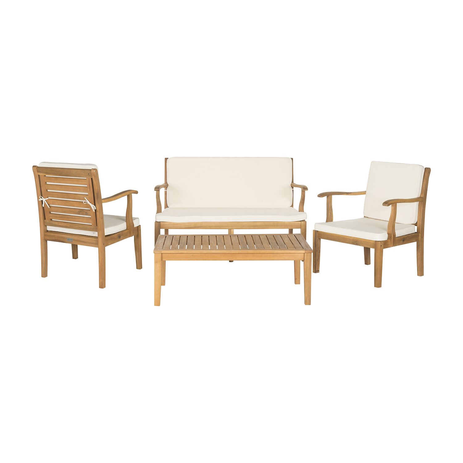 Safavieh Fresno Patio Collection 4-pc. Conversation Set Weather Resistant