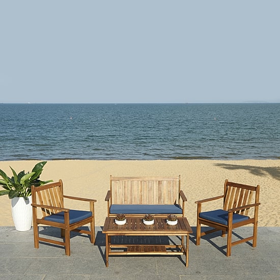 Safavieh Aldric Patio Collection 4-pc. Conversation Set