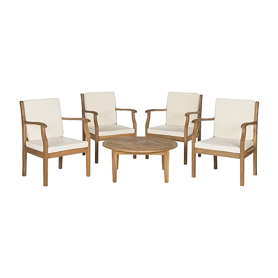 Safavieh Anaheim Patio Collection 5-pc. Conversation Set Weather Resistant