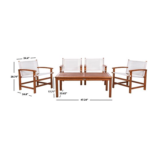 Safavieh Mardin Patio Collection 5-pc. Conversation Set Weather Resistant