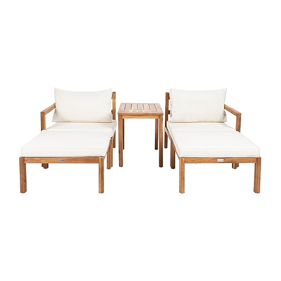 Safavieh Pratia Patio Collection 5-pc. Conversation Set Weather Resistant