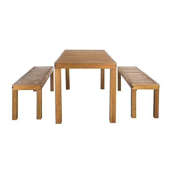 Safavieh Dario Patio Collection 3-pc. Weather Resistant Rectangular Dining Set
