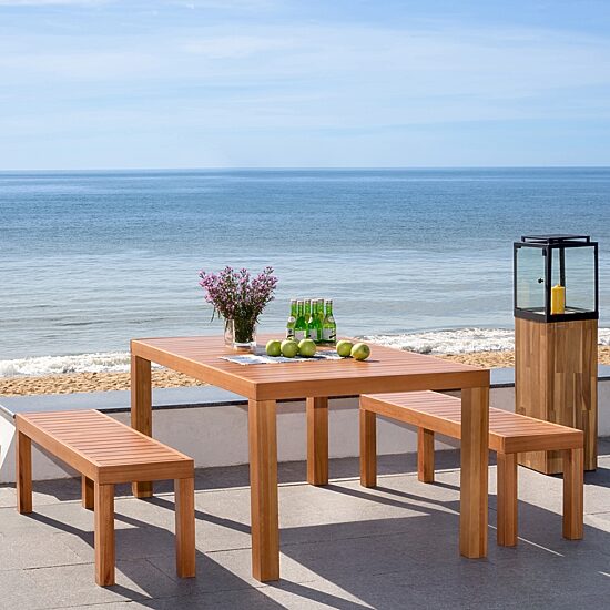 Safavieh Dario Patio Collection 3-pc. Weather Resistant Rectangular Dining Set