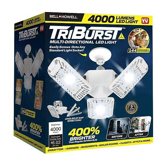 Bell+Howell Triburst Multi-Directional High Intensity Lighting for Indoor and Outdoor