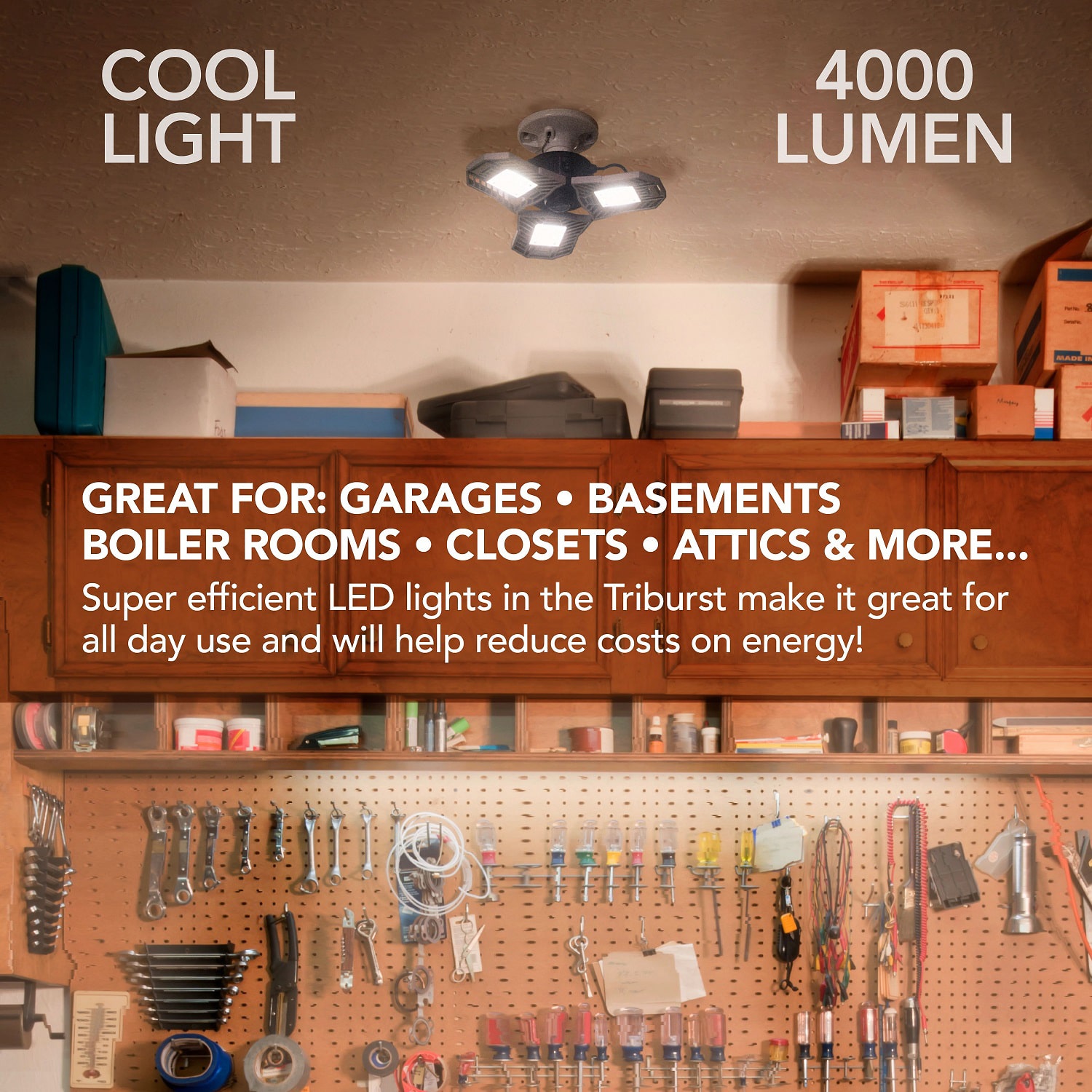 Bell+Howell Triburst Multi-Directional High Intensity Lighting for Indoor and Outdoor