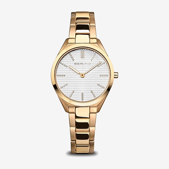 Bering Womens Rose Goldtone Stainless Steel Bracelet Watch 17231-734