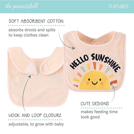 The Peanutshell Girls 18-pc. Bib