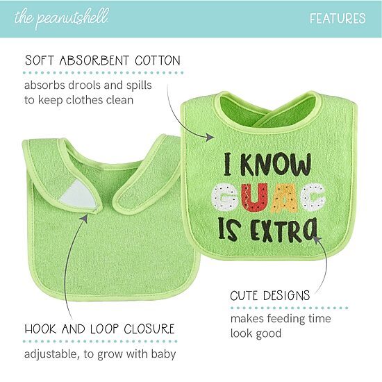 The Peanutshell Unisex 18-pc. Bib