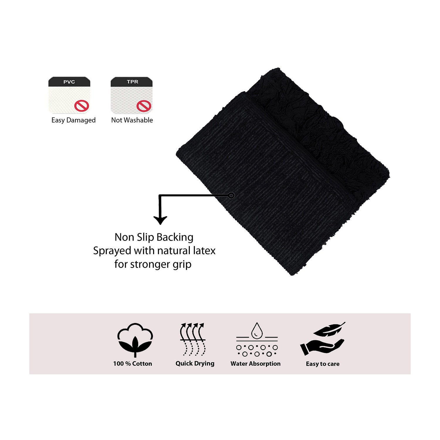 Home Weavers Inc Bellflower 5-pc. Quick Dry Bath Rug Set