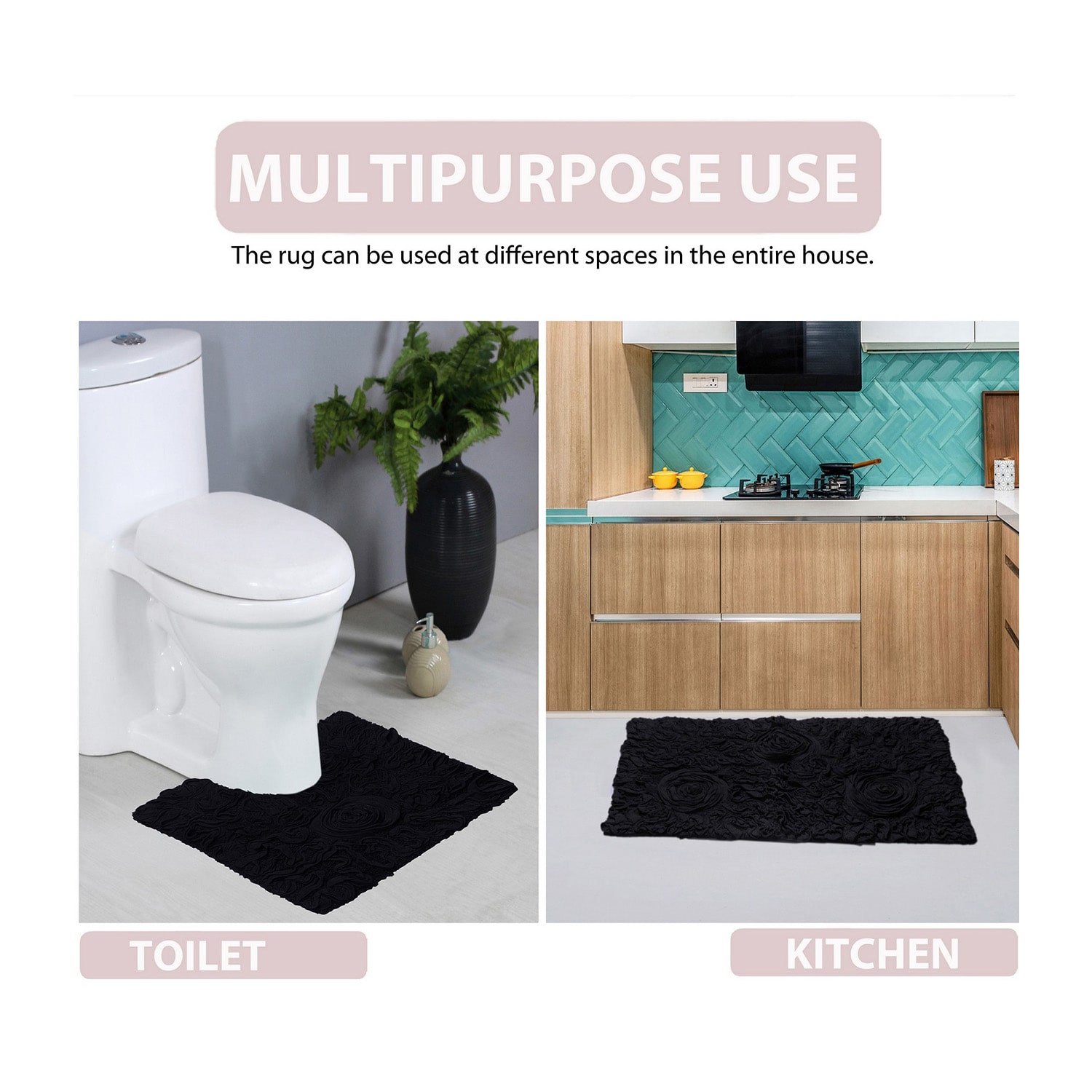 Home Weavers Inc Bellflower 5-pc. Quick Dry Bath Rug Set