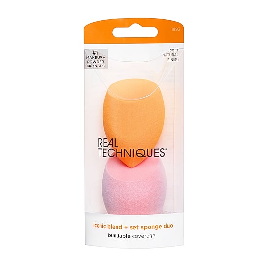 Real Techniques Iconic Blend + Set Makeup Sponge Duo