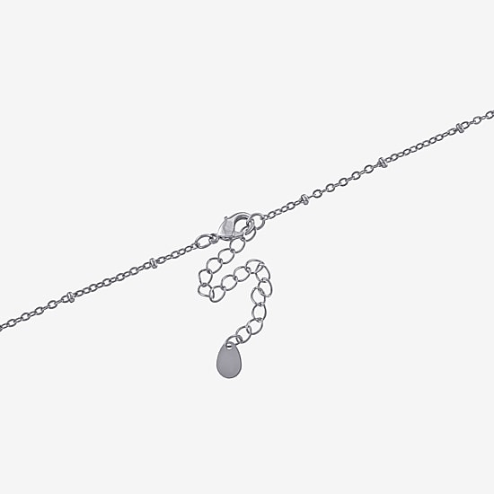 Diamonart Lady Of Guadalupe Womens Cubic Zirconia Sterling Silver Oval 16 Inch Pendant Necklace