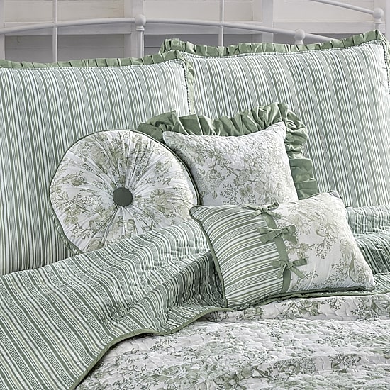 Laurel Manor Toile Garden Oblong Throw Pillow