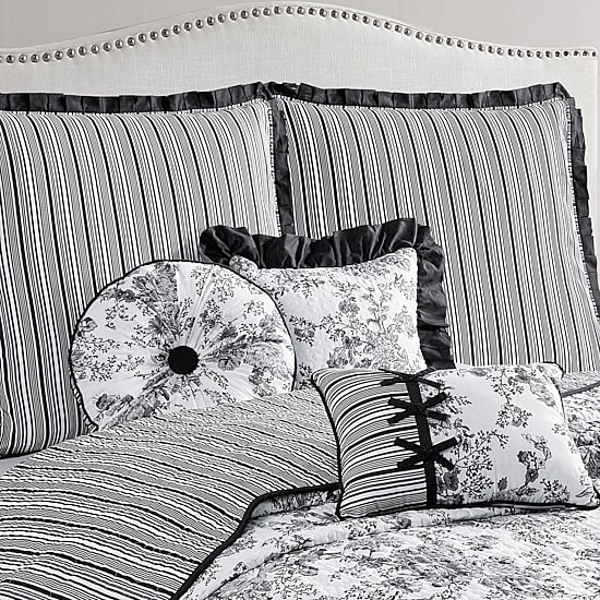 Laurel Manor Toile Garden Square Throw Pillow