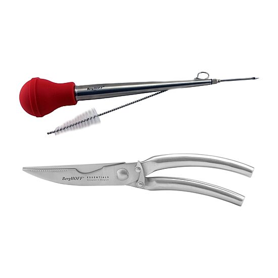 BergHOFF Turkey Baster And Poultry Shears 4-pc. Kitchen Utensil Set
