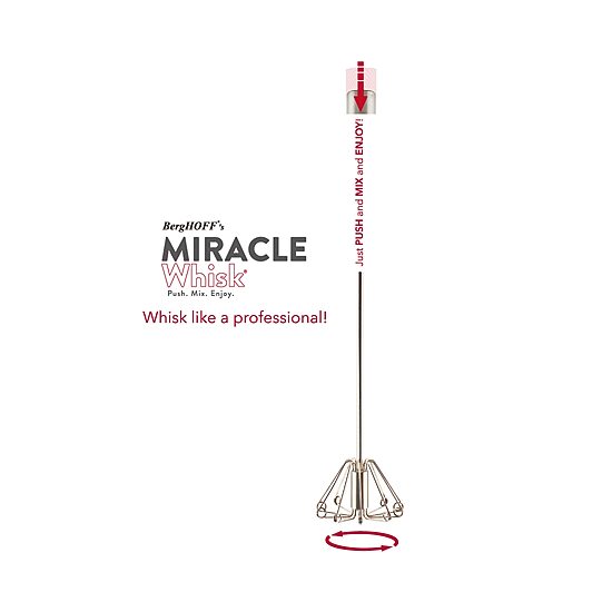 BergHOFF Essentials 18/10 Stainless Steel Red Miracle 2-pc. Whisk