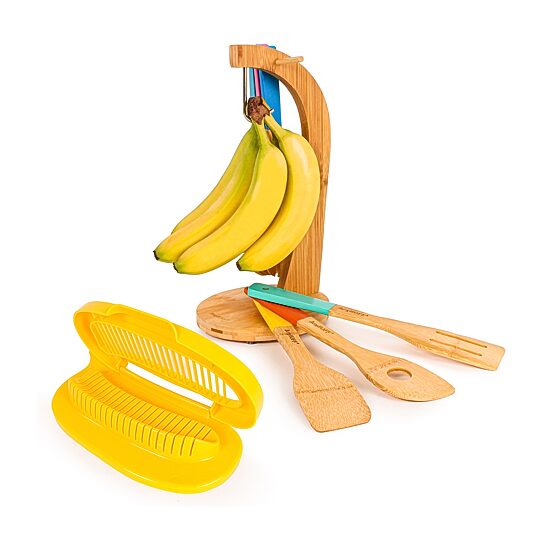 BergHOFF Bamboo Banana Hanger And Cutter 2-pc. Kitchen Utensil Set