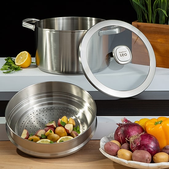 BergHOFF Leo Graphite Recycled 18/10 10" Stainless Steel Steamer Inserts