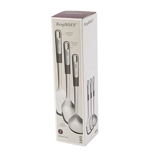 BergHOFF Leo Graphite Stainless Steel 3-pc. Kitchen Utensil Set