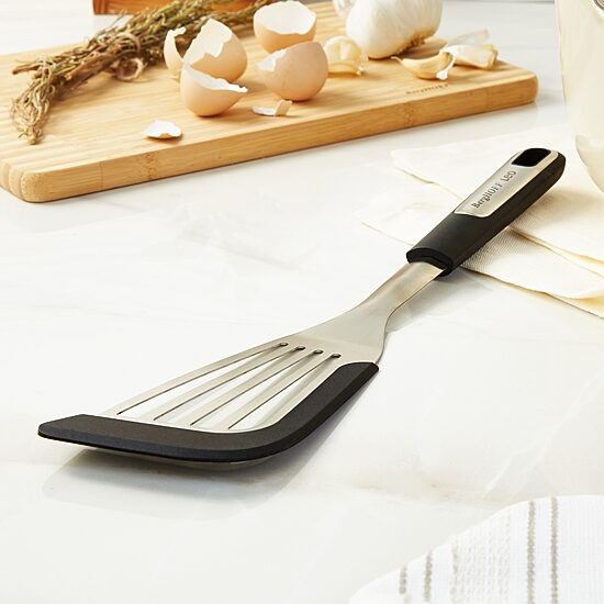 BergHOFF Leo Graphite Stainless Steel Slotted Fish Turner
