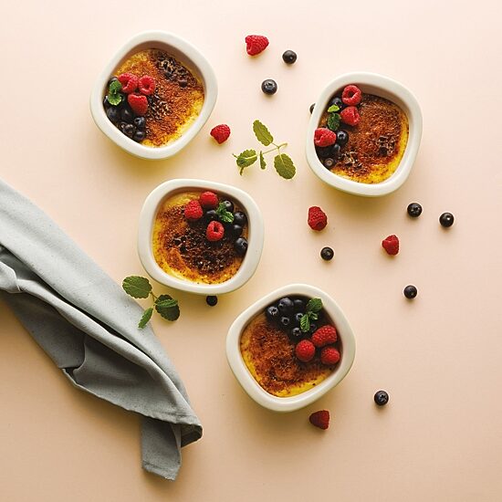 BergHOFF Balance Ceramic Crème Brulé 4-pc. Ramekin Set