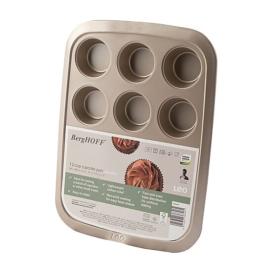 BergHOFF Balance Non-Stick 12-Cup Muffin Pan