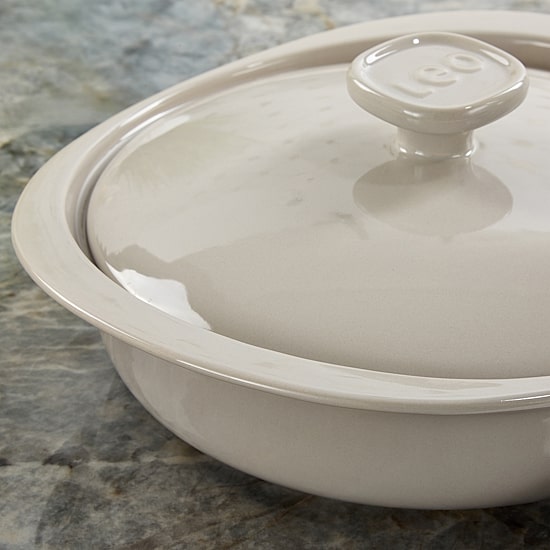 BergHOFF Balance Stone Casserole With Stone Cover, Moonmist 9 1/2" Baking Dish