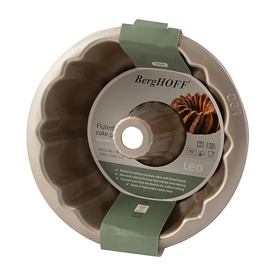 BergHOFF Balance Non-Stick Fluted 10" Cake Pan