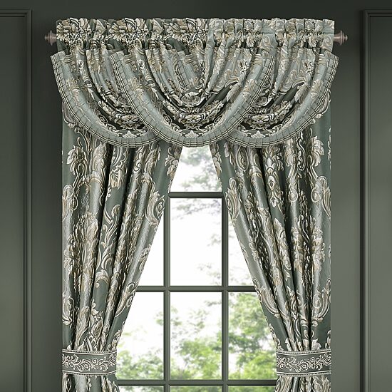 Queen Street Adelina Rod Pocket Waterfall Valance