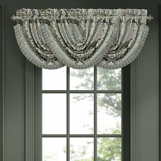 Queen Street Adelina Rod Pocket Waterfall Valance