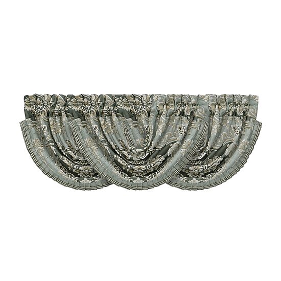 Queen Street Adelina Rod Pocket Waterfall Valance