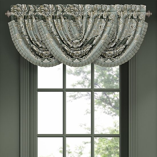 Queen Street Adelina Rod Pocket Waterfall Valance