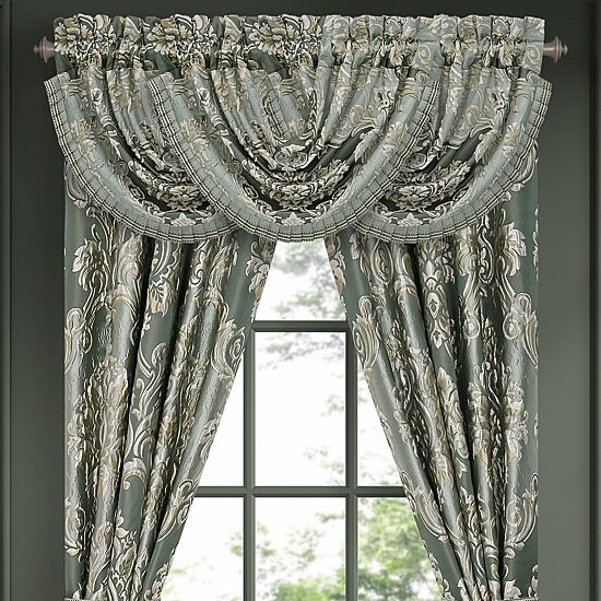 Queen Street Adelina Rod Pocket Waterfall Valance