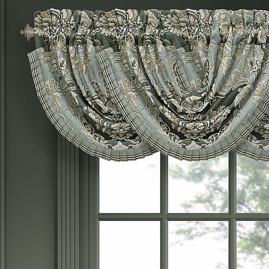 Queen Street Adelina Rod Pocket Waterfall Valance
