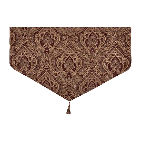 Five Queens Court Octavia Rod Pocket Ascot Valance