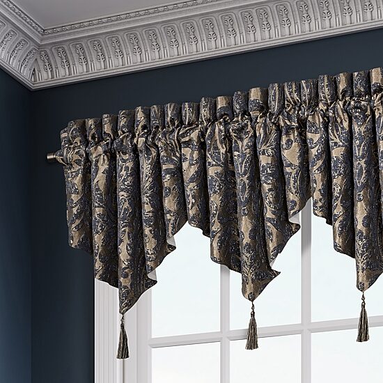 Queen Street Gildstone Rod Pocket Ascot Valance